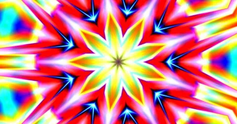 Decorative Multicolor Abstract Pattern Mandala Background Kaleidoscope Stock Illustration