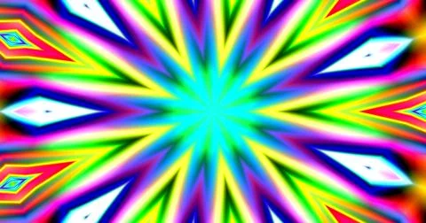 Decorative Multicolor Abstract Pattern Mandala Background Kaleidoscope Stock Illustration