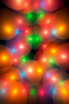 Decorative multicolour bubbles Christmas tree Stock Photos