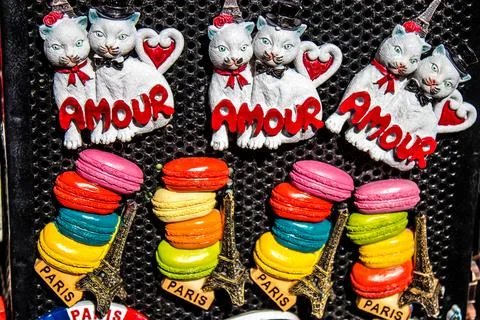 Decorative objects from Paris Stockfoto's