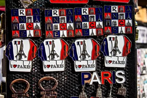 Decorative objects from Paris Foto stock