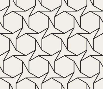 Decorative oriental geometrical seamless pattern. Stock Illustration