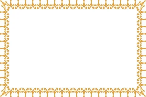Decorative ornament border frame design Stock Illustration