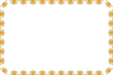Decorative ornament border frame design Stock Illustration