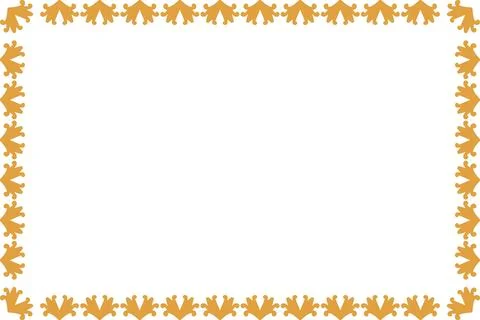Decorative ornament border frame design Stock Illustration