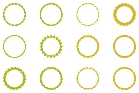 Decorative ornament frame set design Stock Illustration