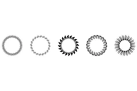 Decorative ornament frame set design Stock Illustration