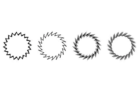 Decorative ornament frame set design Stock Illustration