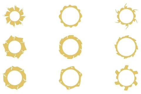 Decorative ornament frame set design Stock Illustration