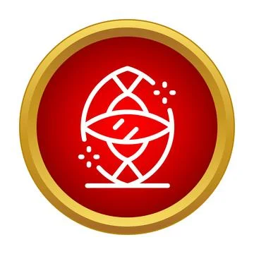 Decorative ornamental egg in modern simple icon Stock Illustration
