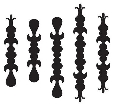 Decorative ornamental elements Stockillustratie