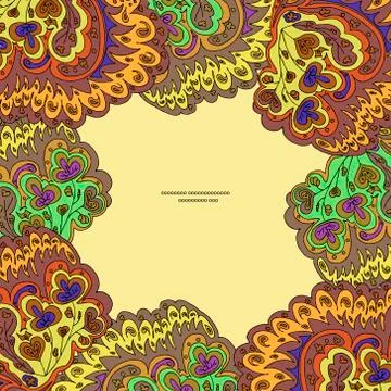 Decorative ornamental frame Stock Illustration