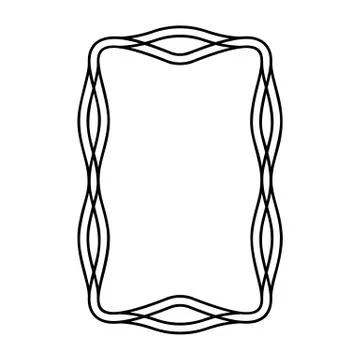 Decorative ornamental frame. Stock Illustration