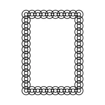 Decorative ornamental frame. Stock Illustration