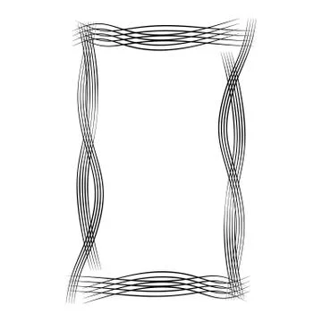 Decorative ornamental frame. Stock Illustration