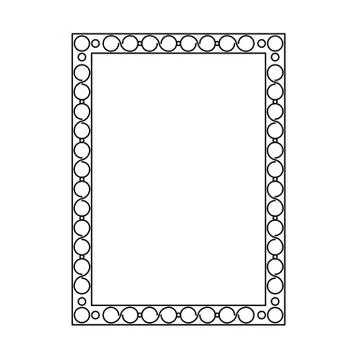 Decorative ornamental frame. Stock Illustration