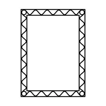 Decorative ornamental frame. Stock Illustration
