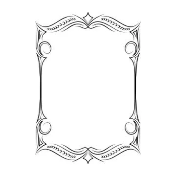 Decorative ornamental frame. Stock Illustration