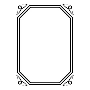 Decorative ornamental frame. Stock Illustration