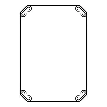 Decorative ornamental frame. Stock Illustration