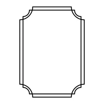 Decorative ornamental frame. Stock Illustration