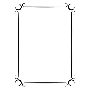 Decorative ornamental frame. Stock Illustration