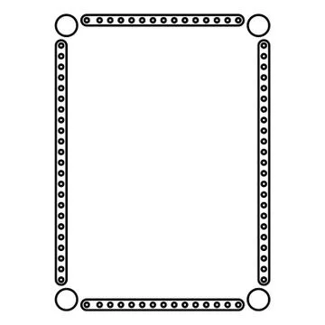 Decorative ornamental frame. Stock Illustration