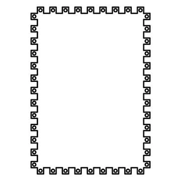 Decorative ornamental frame. Stock Illustration