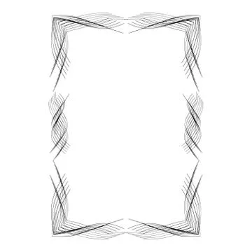 Decorative ornamental frame. Stock Illustration