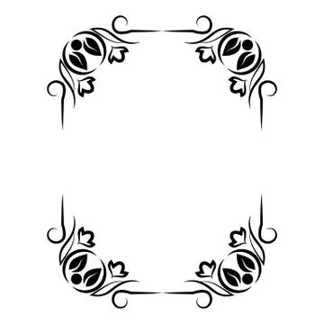 Decorative ornamental frame. Stock Illustration