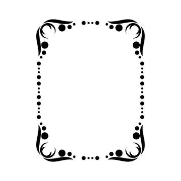Decorative ornamental frame. Stock Illustration