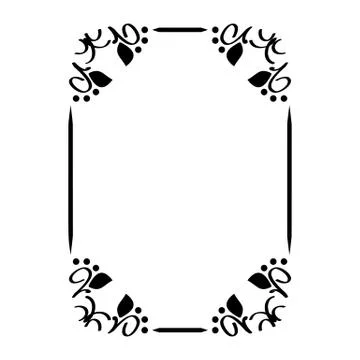 Decorative ornamental frame. Stock Illustration