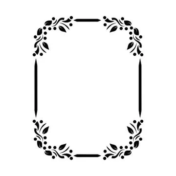 Decorative ornamental frame. Stock Illustration