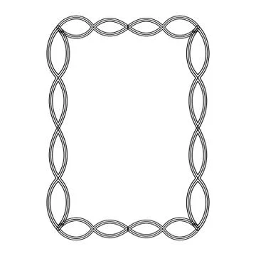 Decorative ornamental frame. Stock Illustration