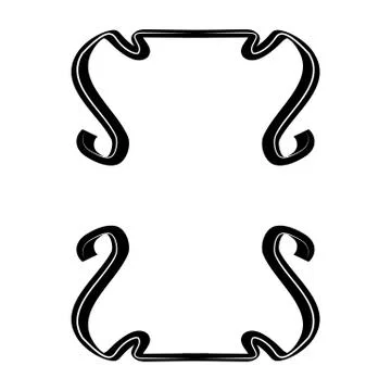 Decorative ornamental frame. Stock Illustration