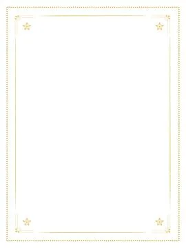 Decorative Ornamental Rectangle Line Frame Stock Illustration