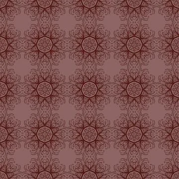 Decorative ornamental seamless patterns. Stock Illustration