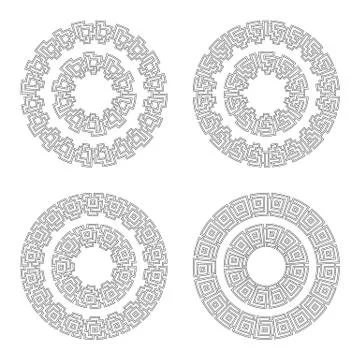 Decorative ornate Frames, Borders Illustrazione stock