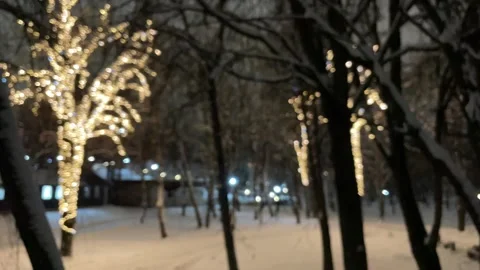 Decorative outdoor string lights Stock Footage 258596931