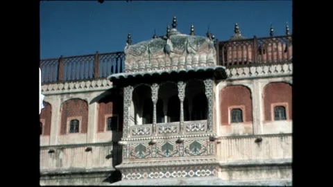 Decorative Palace Balcony Stock Footage 276293232