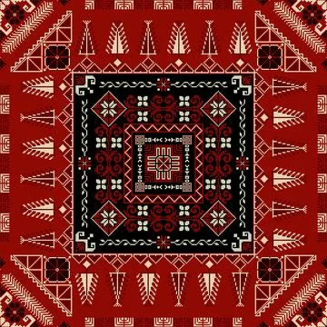 Decorative Palestinian pattern Stock Illustration