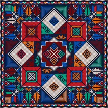 Decorative Palestinian pattern  Stock Illustration