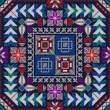 Decorative Palestinian pattern  Stock Illustration