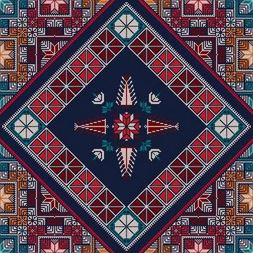 Decorative Palestinian pattern Stock Illustration