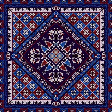 Decorative Palestinian pattern  Stock Illustration