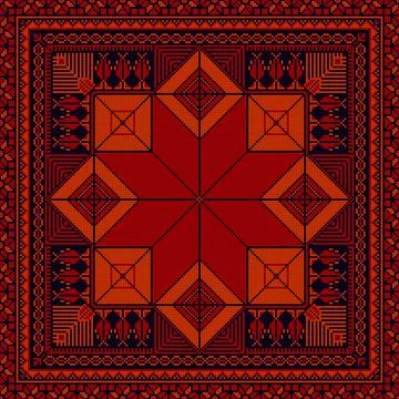 Decorative Palestinian pattern  Stock Illustration