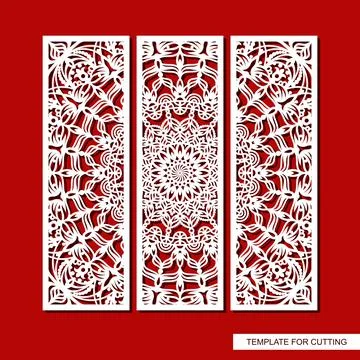 Decorative panel with a mandala.  Stock Illustration