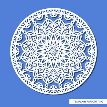 Decorative panel with a mandala.  Stock Illustration