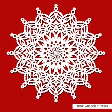 Decorative panel with a mandala.  Stock Illustration