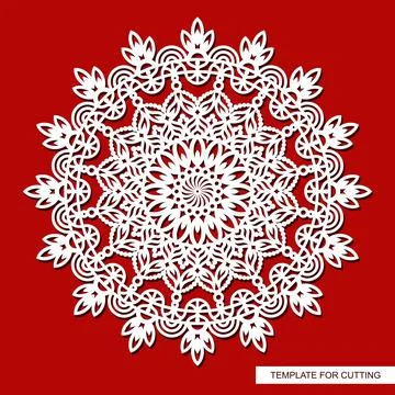 Decorative panel with a mandala.  Stock Illustration